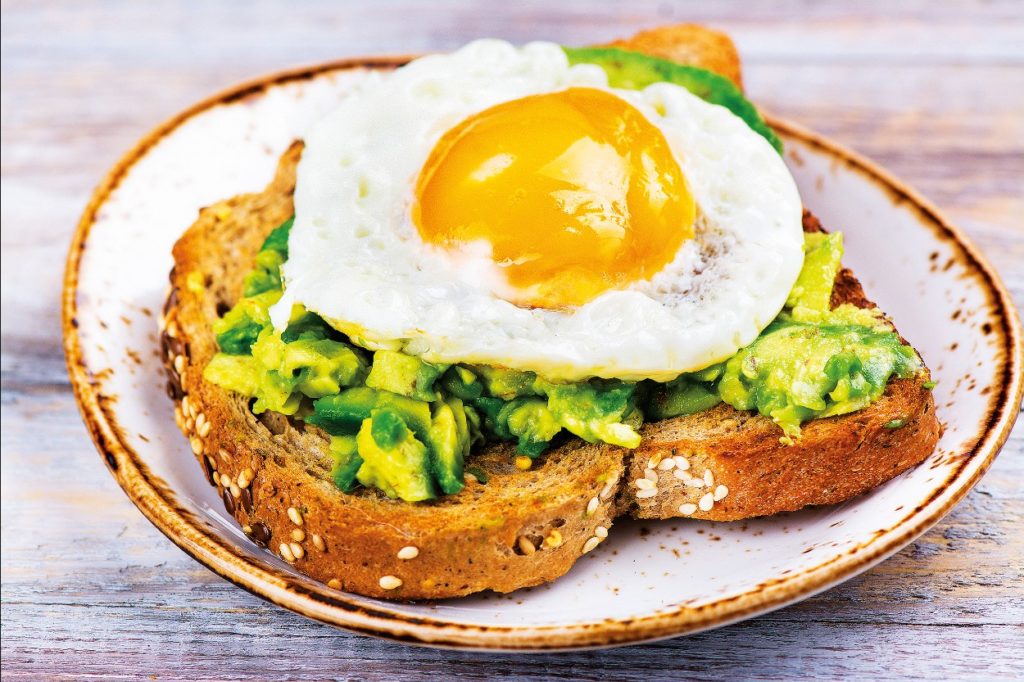 Toasty s guacamole a vejci