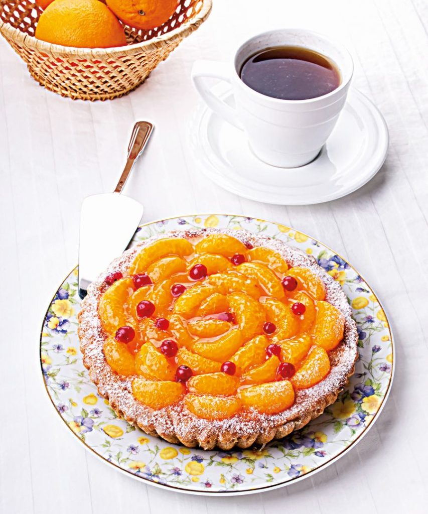 Čoko-mandarinkový koláč