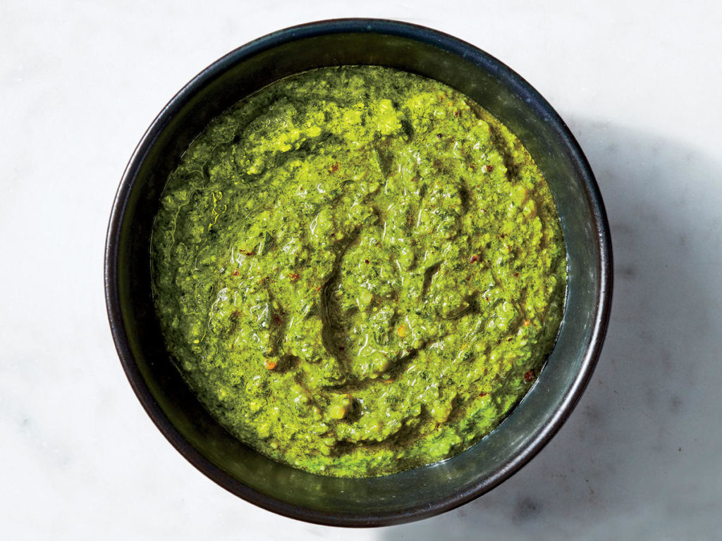 Špenátové pesto