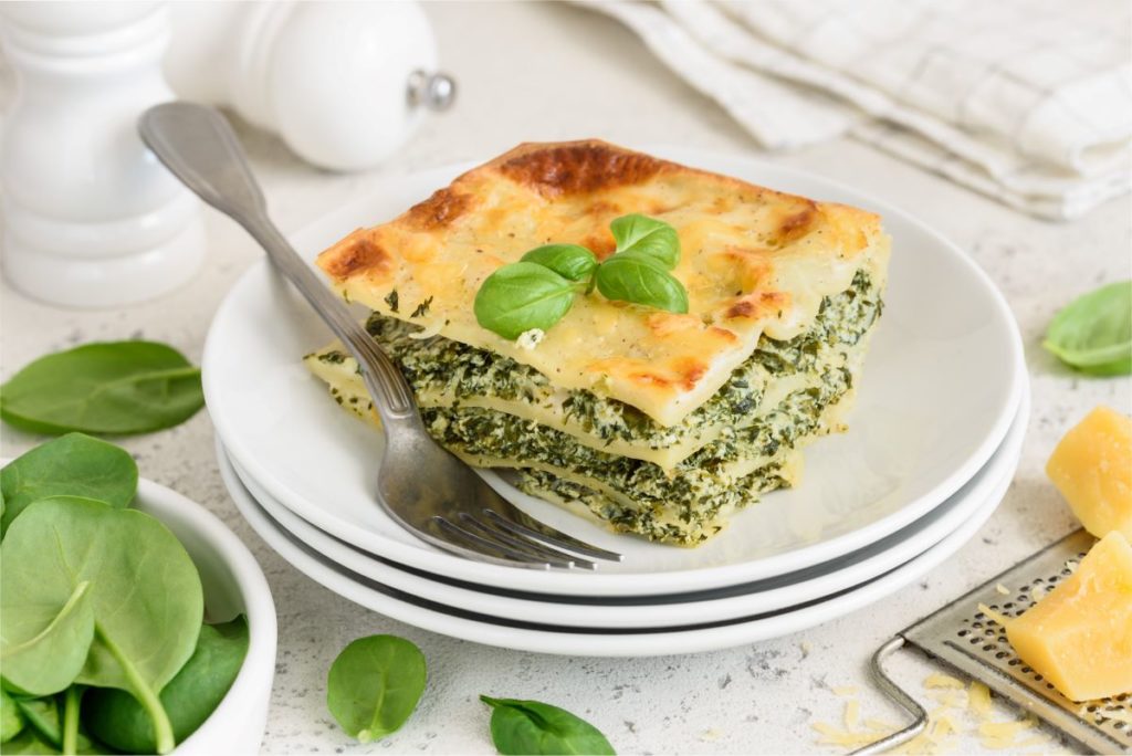 Lasagne se špenátem a ricottou