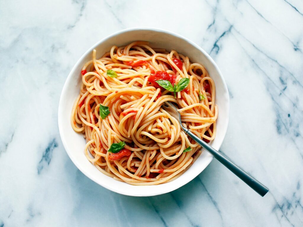 Špagety pomodoro