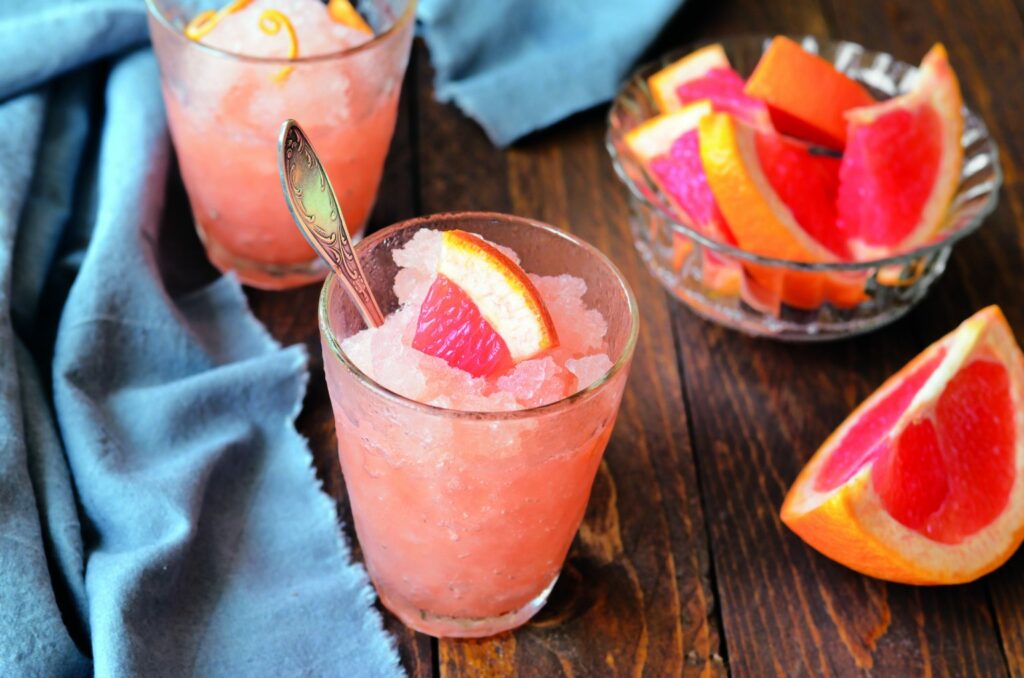 Grapefruitová granita