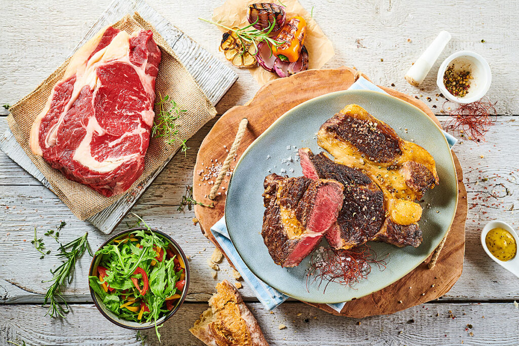 Šťavnatý rib eye steak